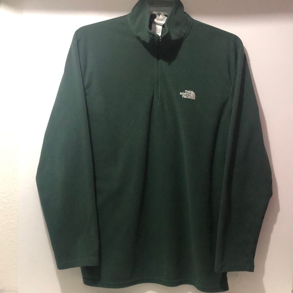 The North Face Other - The North Face TKA 100 Sweatshirt Men XL Emerald Green Fleece Mock Neck Active